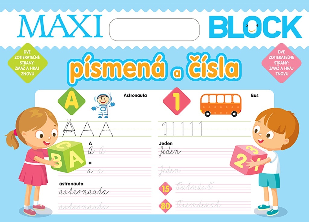 Maxi block písmená a čísla