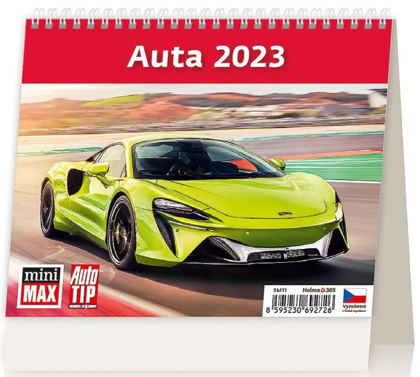 MiniMax Auta 2023 - stolní kalendář