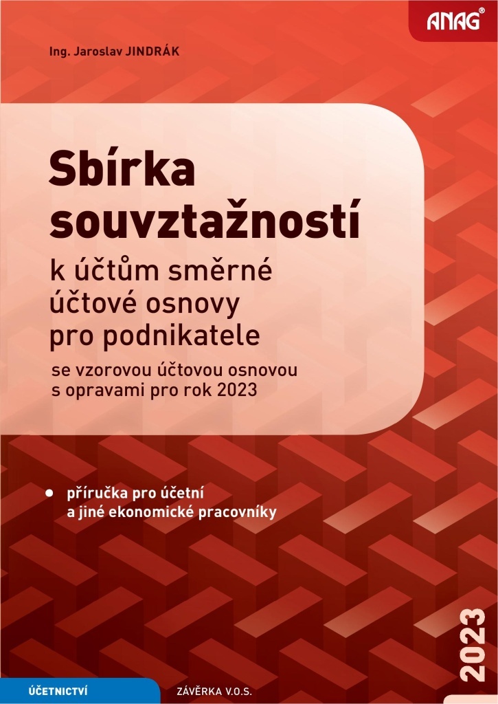 Sbírka souvztažností k účtům směrné účtové osnovy pro podnikatele 2023